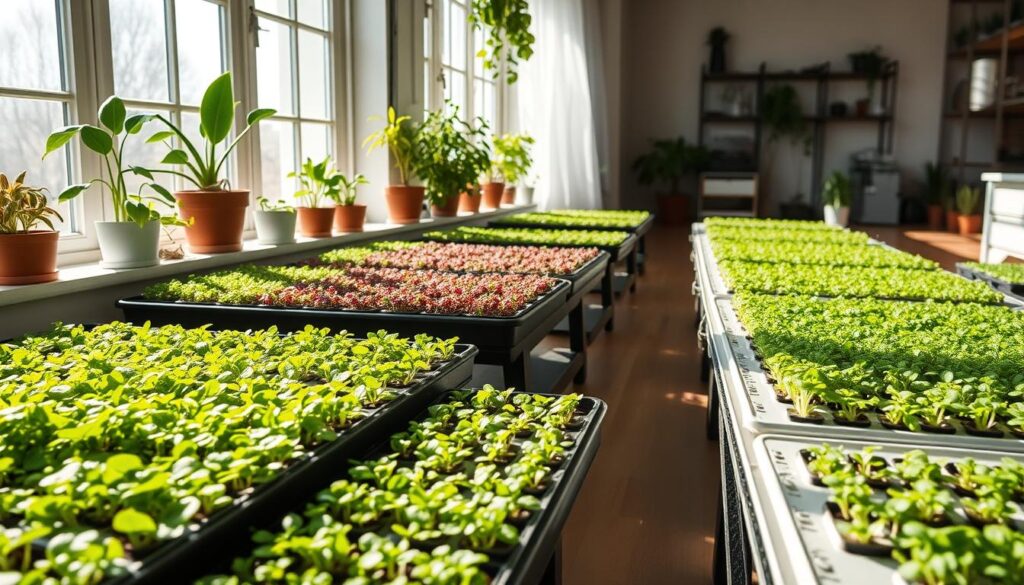 Alternative light strategies for microgreen growing
