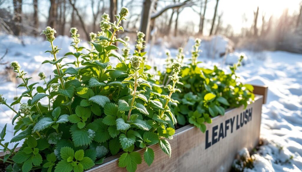 Cold-hardy perennial herbs for winter cultivation