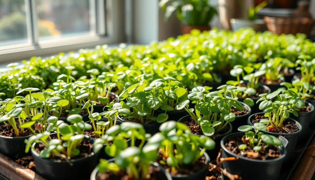 Low-energy microgreen horticulture techniques