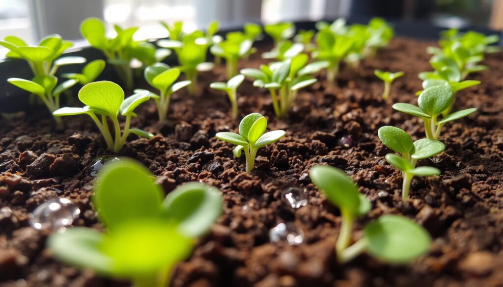 Maintaining ideal soil moisture for microgreens