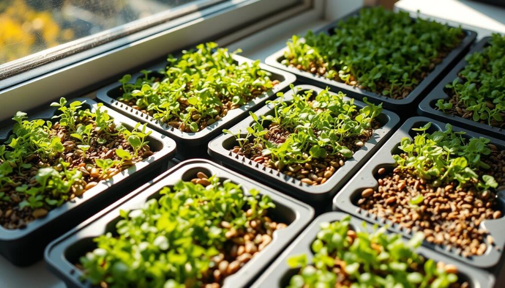 Microgreen trays and seeds