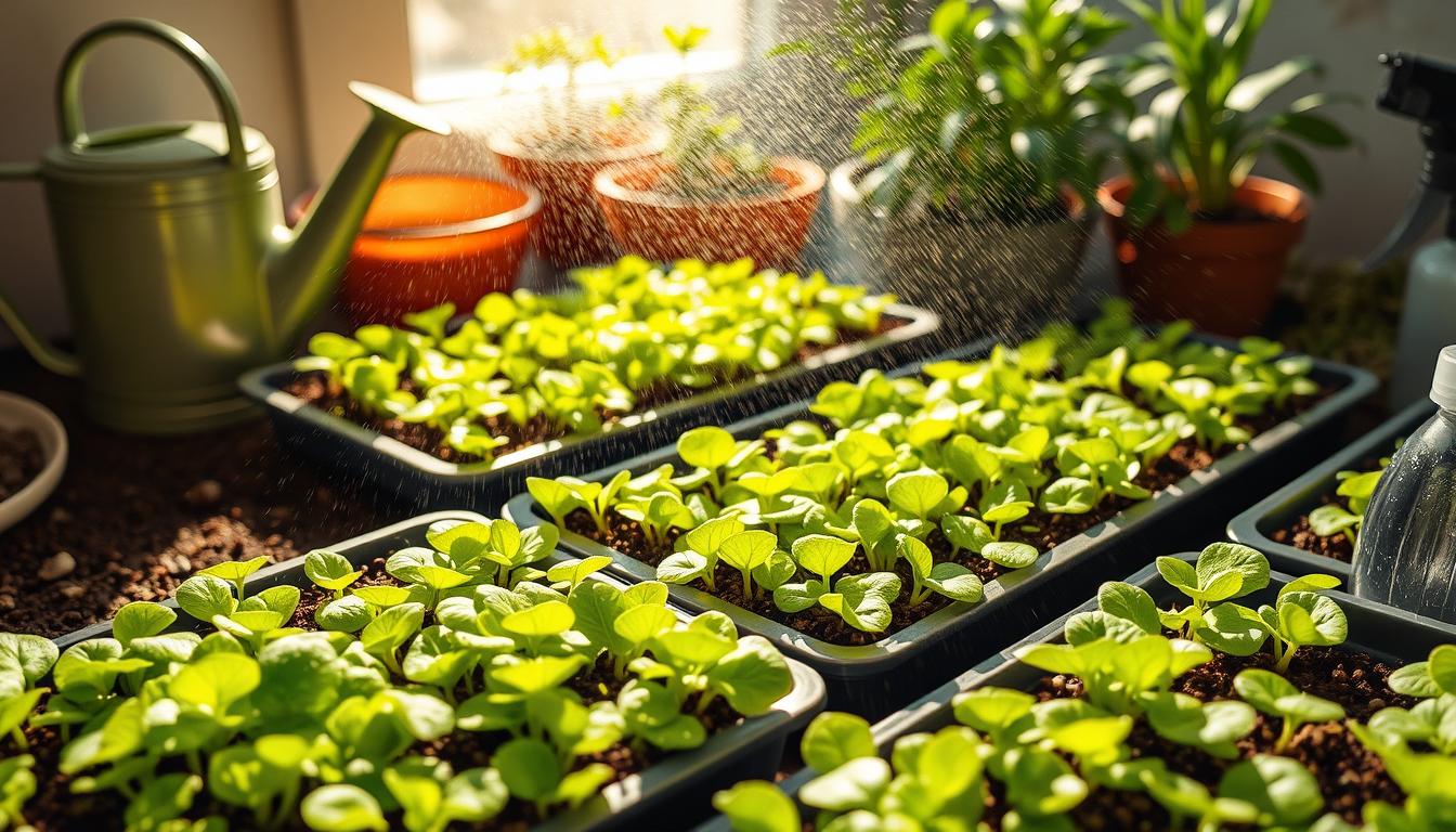 How Often to Water Microgreens in Trays
