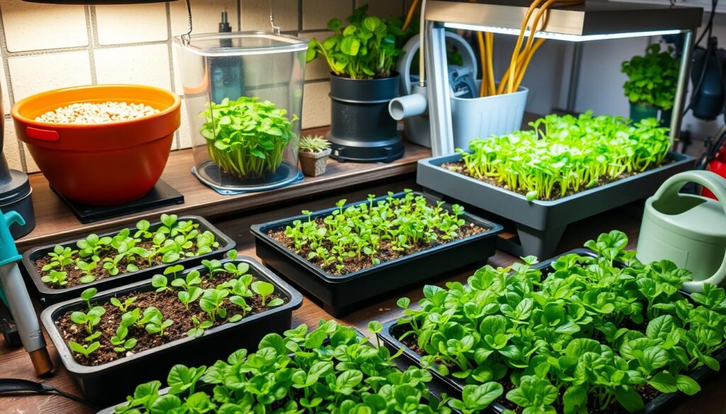 Step-by-step microgreen growing