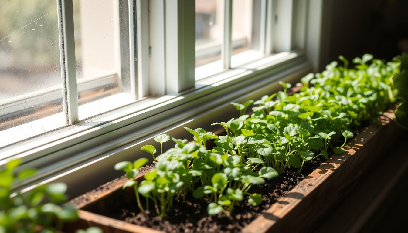 growing microgreens without grow lights