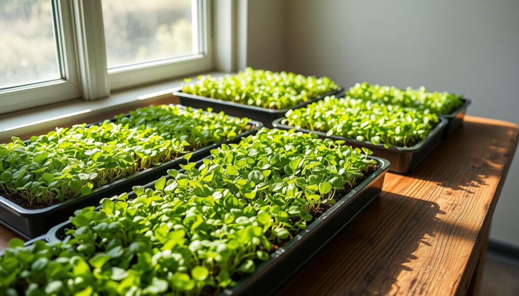 microgreen cultivation sunlight