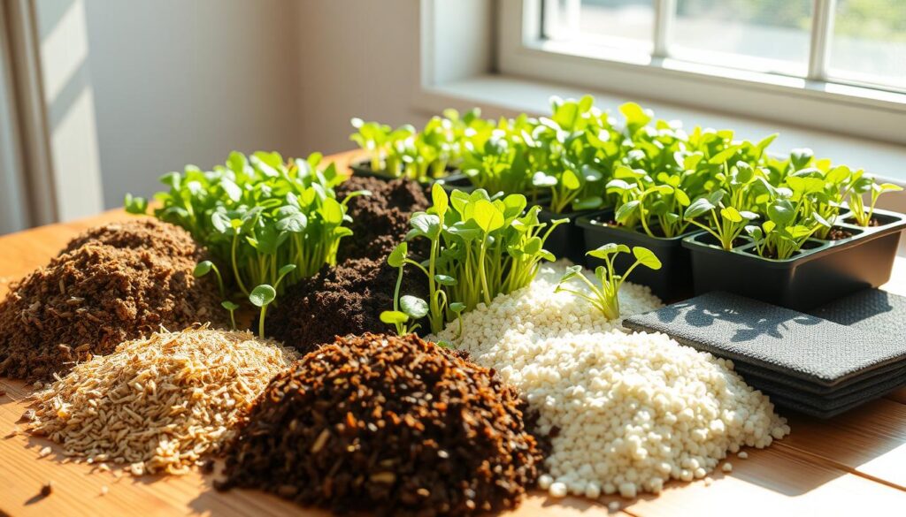 microgreen growing medium