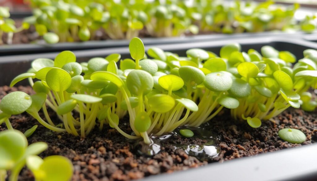 microgreen overwatering symptoms