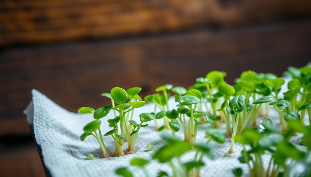 soil-less microgreen growing